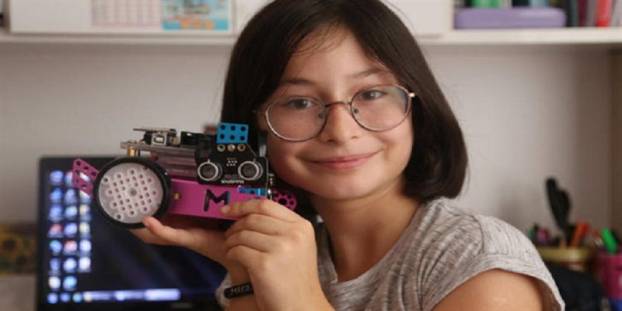 10 yaşında kendi imkanları ile robot yaptı