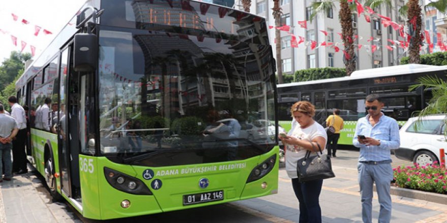 Adana'da belediye otobüslerinde internet dönemi