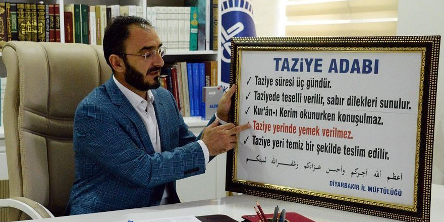 Müftülük taziye yemeğine 'dur' dedi