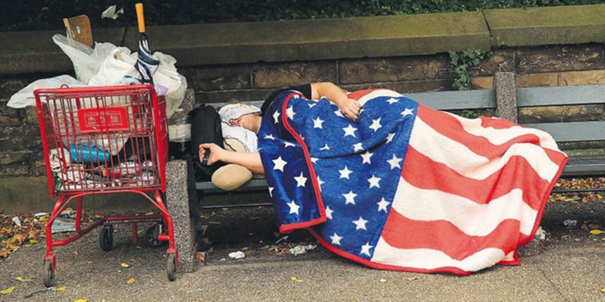 Dünyayı sömüren Amerika'da halkın yüzde 43'ü fakir