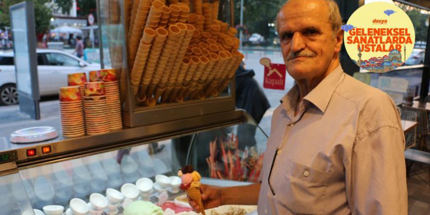 Makedonya'dan geldiği Kütahya'da 60 yıldır dondurmacılık yapıyor
