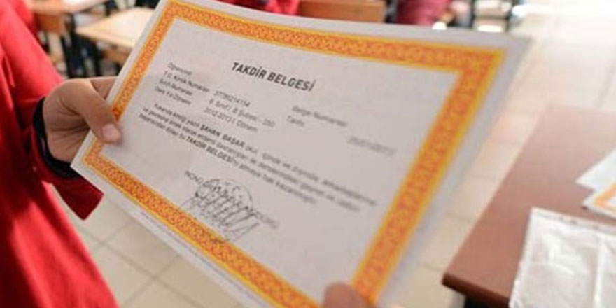 Takdir - Teşekkür belgesi kaç puanla alınıyor?