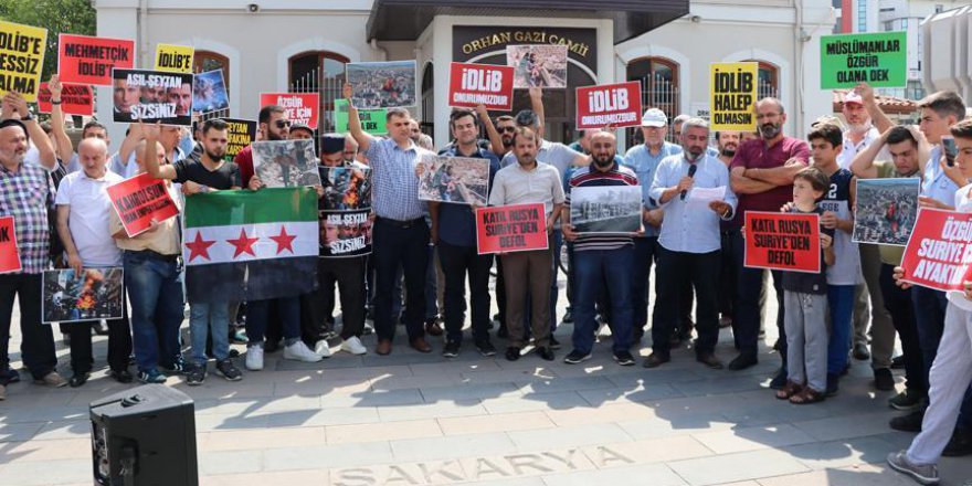 İdlib'e hava saldırısına tepki