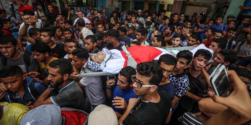 Gazzeli Şehit toprağa verildi