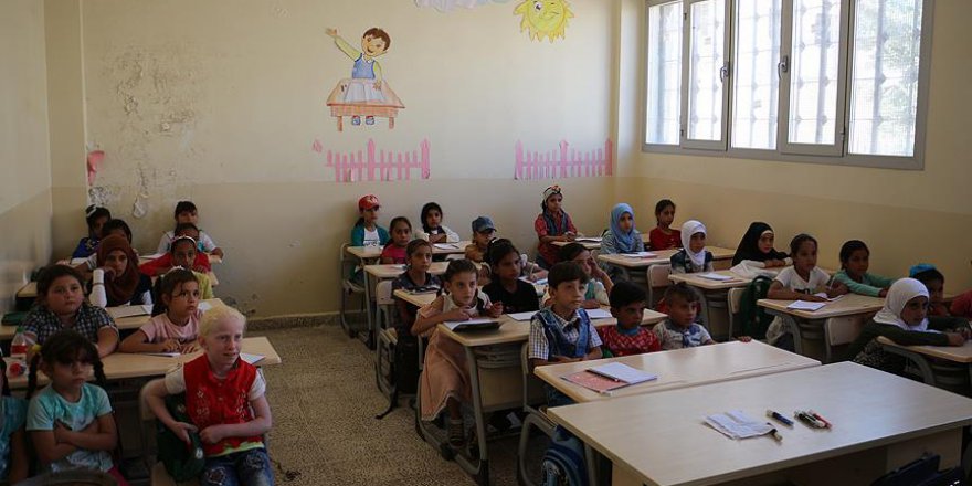 Diyanet Vakfı'nın desteklediği okulda ilk ders zili çaldı