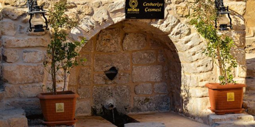 Artuklu'da tarihi 6 çeşme restore edildi