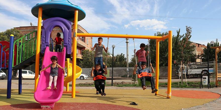 Görevlendirme yapılan Bismil Belediyesi'nden çocuklar için 14 park