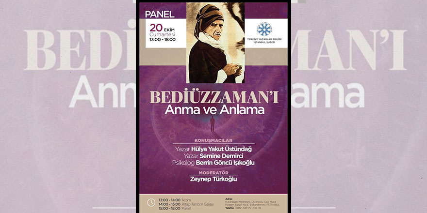 Türkiye Yazarlar Birliği'nde 'Bediüzzaman'ı Anlama' programı