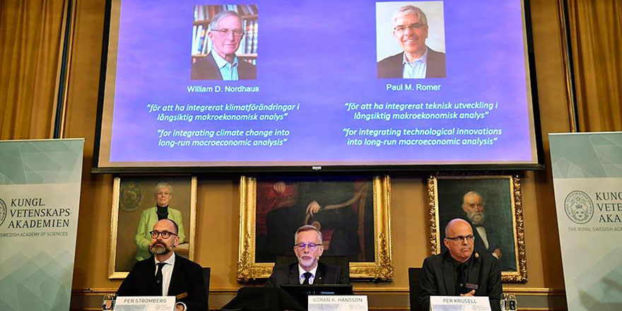 Nobel Ekonomi Ödülü'nü Nordhaus ve Romer paylaştı