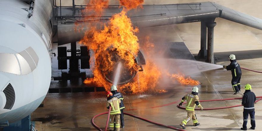 Üçüncü Havalimanı personeline yangın eğitimi
