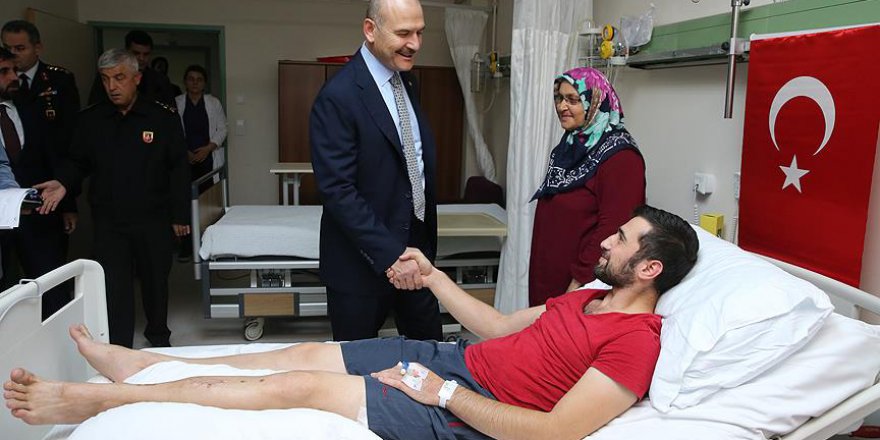 Bakan Soylu'dan gazilere ziyaret