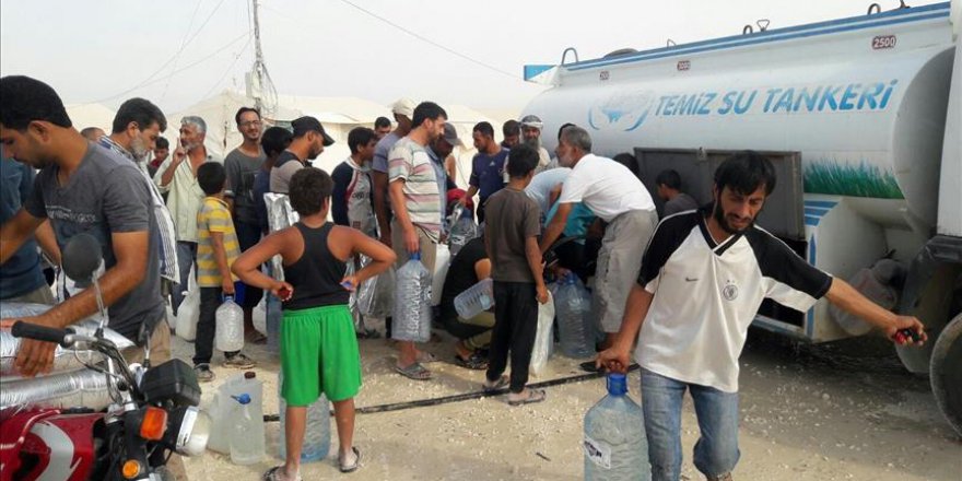 Hatay'dan Afrin'e içme suyu desteği