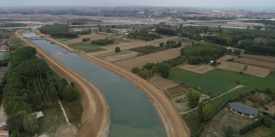 Edirne'de taşkınları bitirecek projede sona gelindi