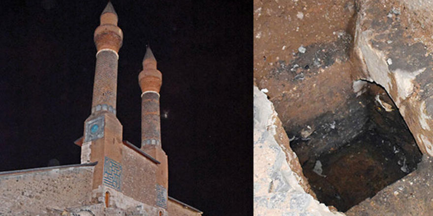 Çifte Minareli Medrese’de gizli tünel
