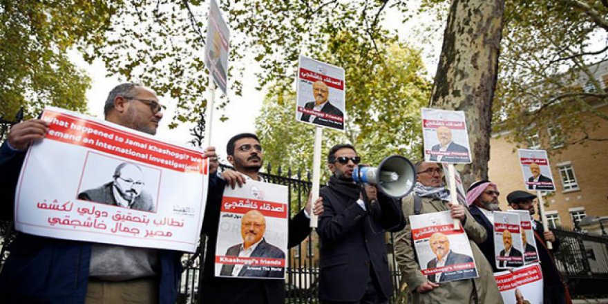 Cemal Kaşıkçı için Londra’da basın açıklaması