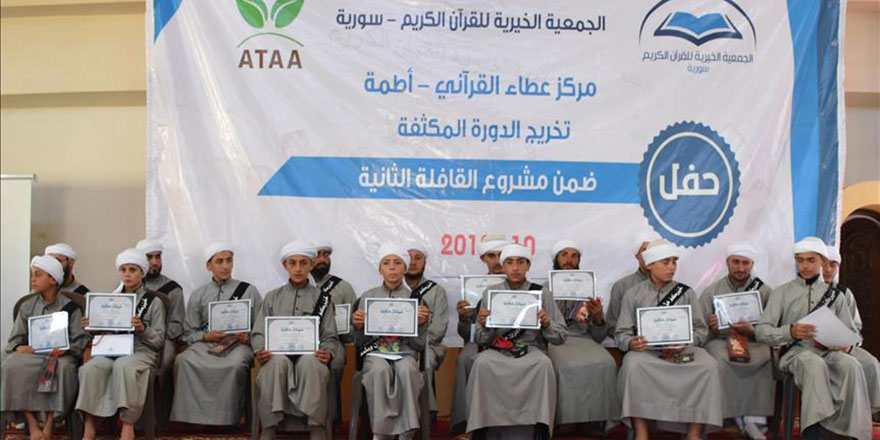 4 ayda hafız oldular: İdlib'de icazet töreni