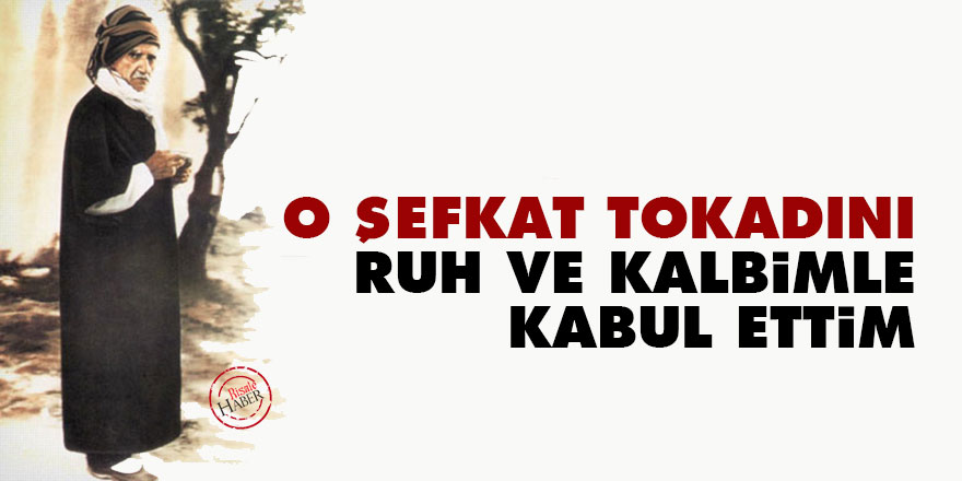 Bediüzzaman: O şefkat tokadını ruh ve kalbimle kabul ettim