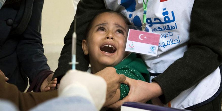 Suriye'de bir milyon çocuğa kızamık aşısı yapılacak