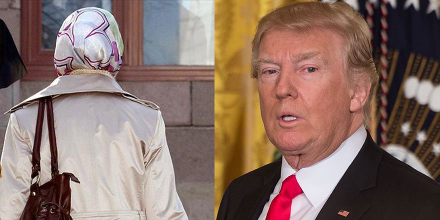Başörtüsünü duyan Trump'ın anlayışı kısıtlandı!