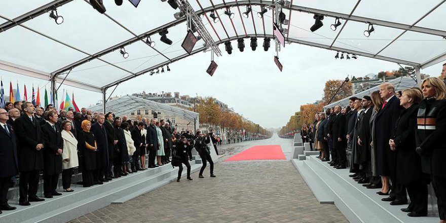 Dünya liderleri Birinci Dünya Savaşı anma töreninde buluştu