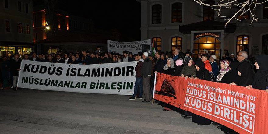 Sakarya'da İsrail karşıtı protesto