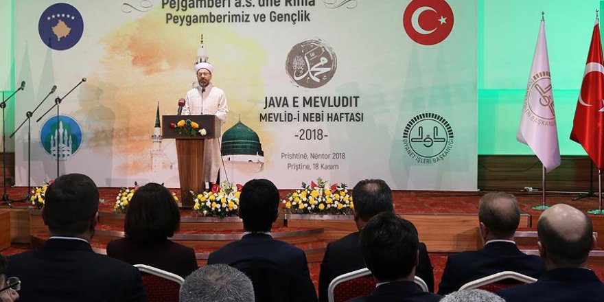 Diyanet İşleri Başkanı Erbaş Mevlid-i Nebi açılış töreninde konuştu