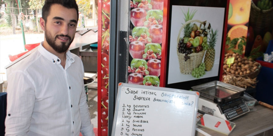 'Askıda meyve, sebze' ile ihtiyaç sahiplerine destek