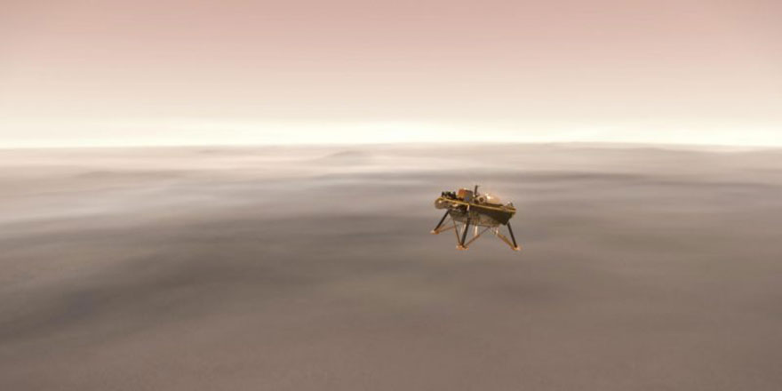 NASA'nın uzay aracı Mars'a iniş yapıyor
