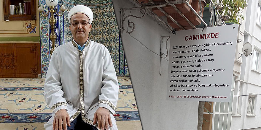 Evsiz ve kimsesizlerin dostu örnek imam