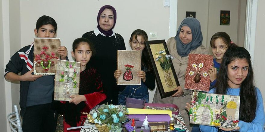 Suriyeli kadın hakimden el işiyle rehabilitasyon