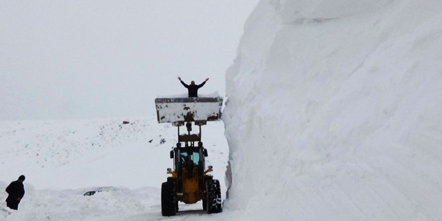 Muş'ta kar kalınlığı 5 metreyi geçti
