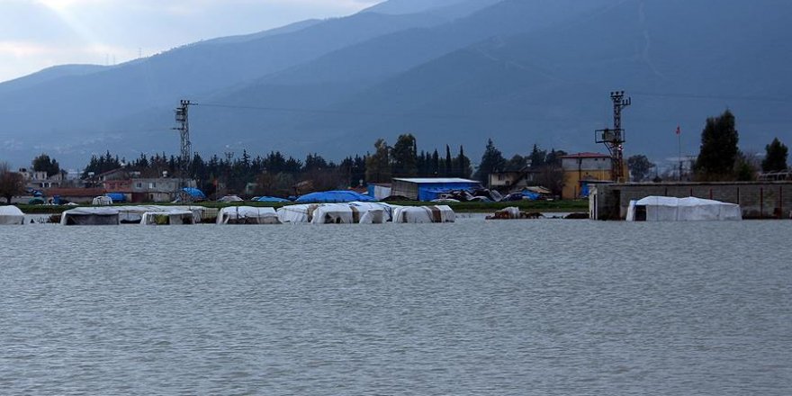 Karasu Deresi taştı, Amik Ovası sular altında kaldı