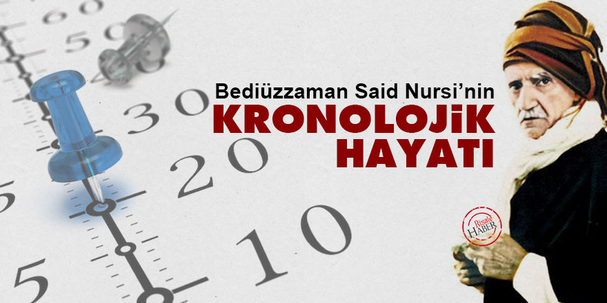Bediüzzaman Said Nursi’nin kronolojik hayatı