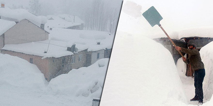 Ovacık'ta kar kalınlığı 3 metreye ulaştı