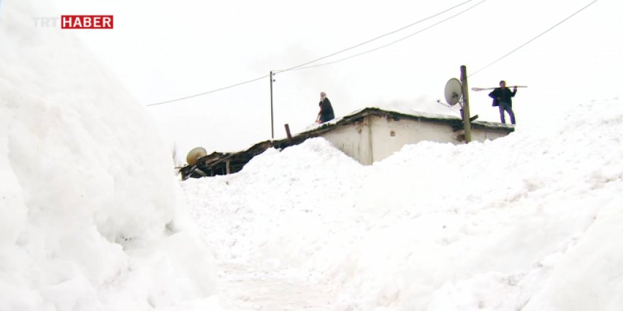 Ovacık'ta kış sert geçiyor