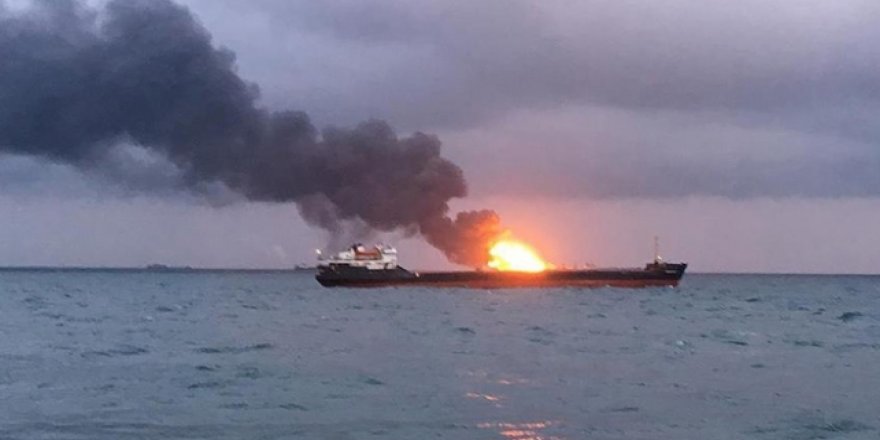 Kerç Boğazı'ndaki yangında 4 Türk mürettebat öldü