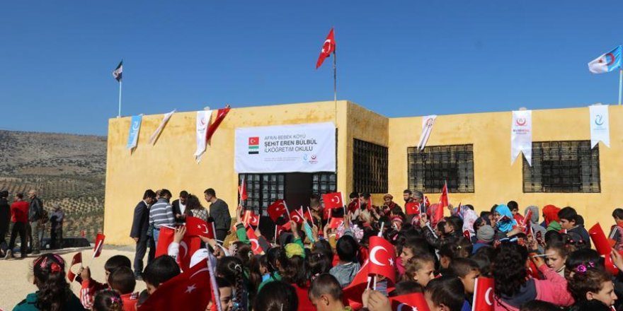 Afrin'de eğitime destek sürüyor