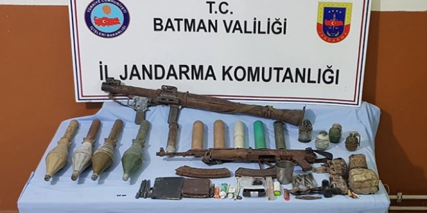 Batman'da çok sayıda silah ve mühimmat ele geçirildi
