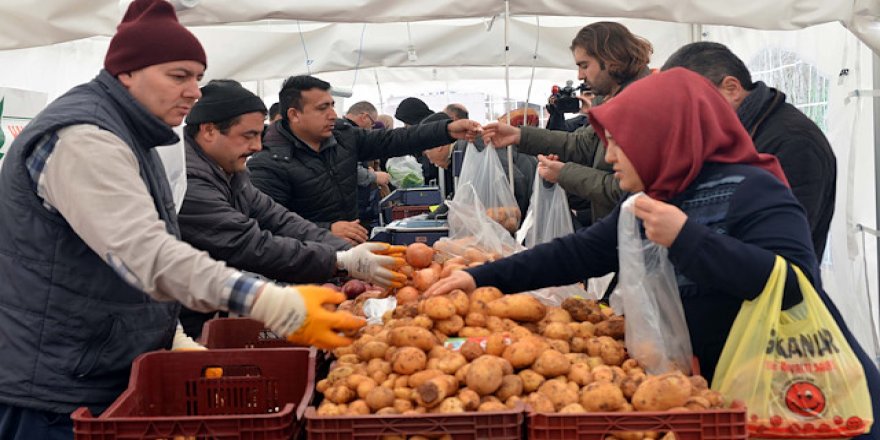 2 günde 150 ton sebze satıldı