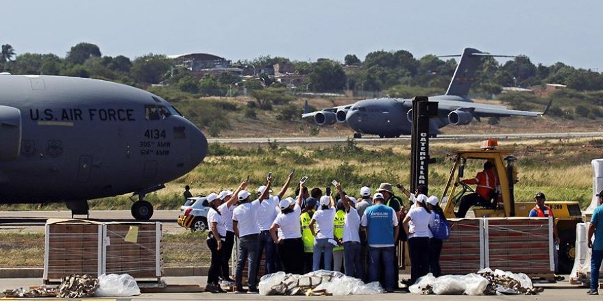 ABD'nin 'yardım uçakları' Venezuela sınırında