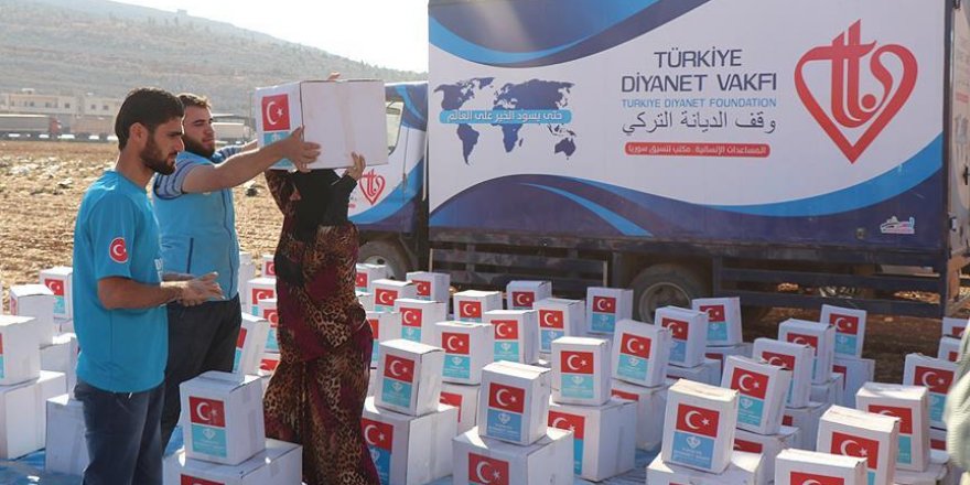 Türkiye Diyanet Vakfı'ndan Suriyelilere yardım eli