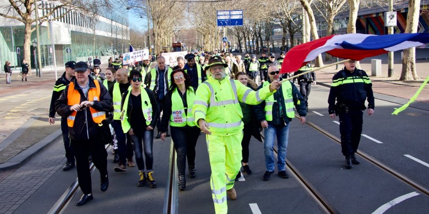 Sarı Yelekliler Hollanda'da hala etkin