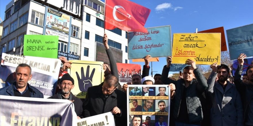 Malatyalılar, Mısır'daki darbecileri protesto etti