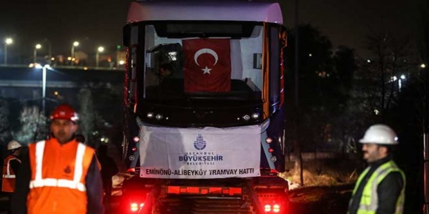 Eminönü-Alibeyköy tramvay hattında test sürüşü başlıyor