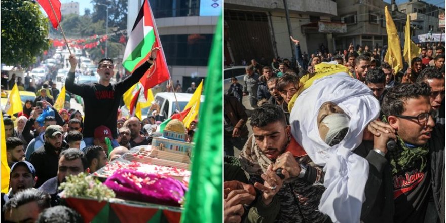 Gazze ve Kudüs genç şehitlerini uğurladı