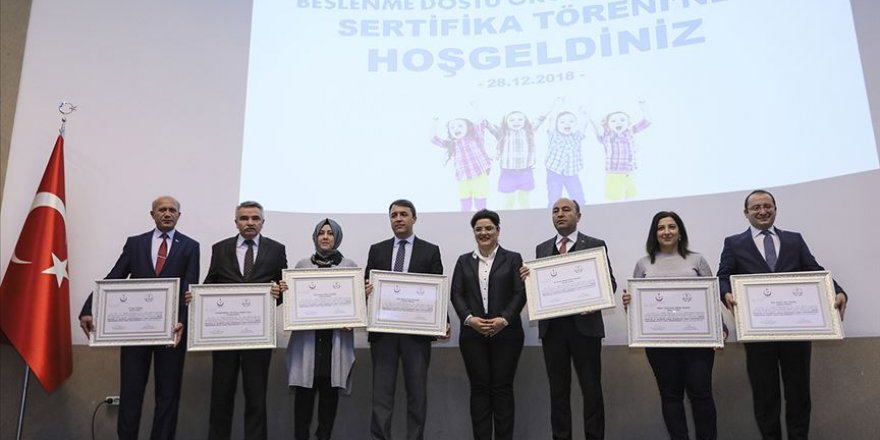 Binlerce okula 'beslenme dostu' sertifika