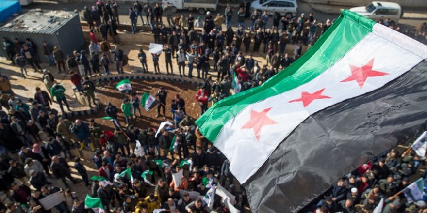 Suriye'de Esed Rejimi ve destekçisi ülkeler protesto edildi