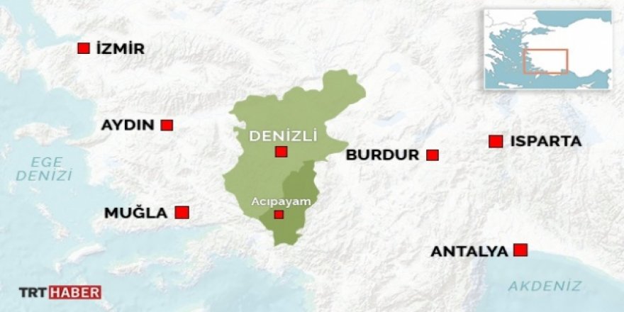 Denizli'deki depremin şiddeti kameralara böyle yansıdı