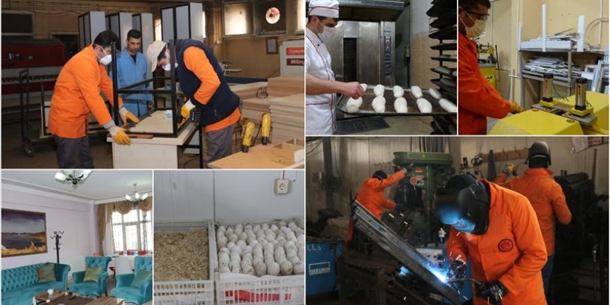 Van'da hükümlülere hem meslek, hem gelecek hazırlığı