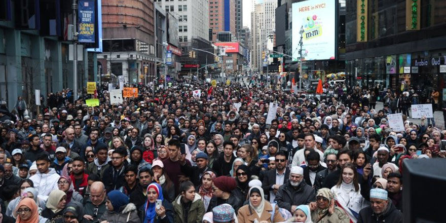 New York'ta İslamofobi'ye karşı ''birlik'' protestosu